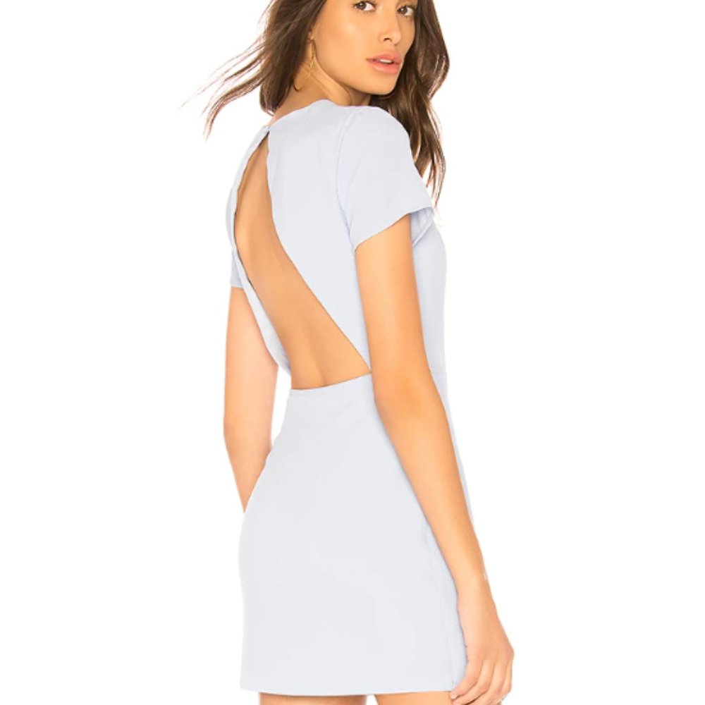 Superdown Cheyenne Open Back Dress (Light Blue)